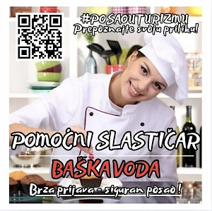 POMOĆNI SLASTIČAR (m/ž) –  Steak House & Wine Bar, Bašak Voda