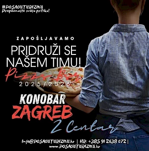 KONOBAR (m/ž) - Pizza & Pasta Bar, Zagreb