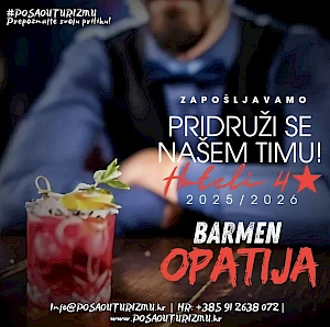 BARMEN (m/ž) - Hoteli 4*, Opatija