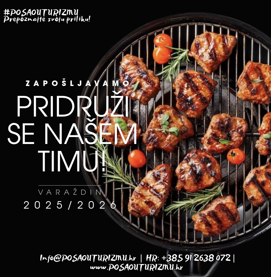 SAMOSTALNI KUHAR / GRILL MAJSTOR (m/ž) - Bowlling Bar, Varaždin