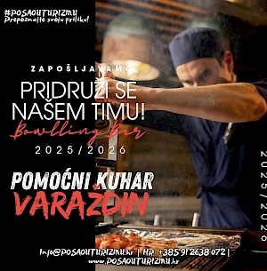 POMOĆNI KUHAR / GRILL MAJSTOR (m/ž) - Bowlling Bar, Varaždin