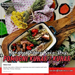 POMOĆNI KUHAR / KUHAR (m/ž) - Konoba Didova kuća, Šimuni, otok Pag