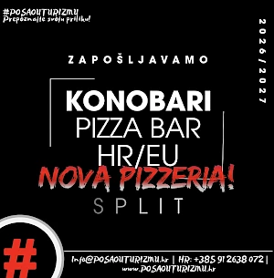 KONOBAR (m/ž) - PIZZA & BURGER BAR, SPLIT CENTAR 