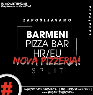 ŠANKER/BARMEN (m/ž) - PIZZA & BURGER BAR, SPLIT CENTAR 
