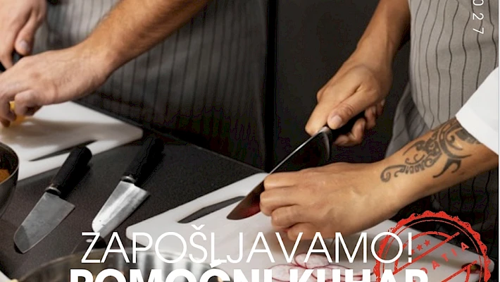 POMOĆNI KUHAR (m/ž) - Hotel, Restoran, Hvar