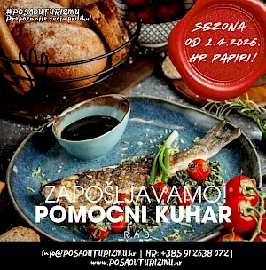 POMOĆNI KUHAR (M/Ž) - Restoran, Rab