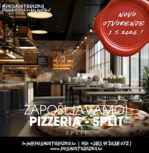 POMOĆNI PIZZA MAJSTOR (m/ž) - Pizza Bar, Split Centar