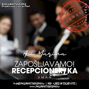 RECEPCIONAR / RECEPCIONARKA (m/ž) - ACI Marina, Umag 