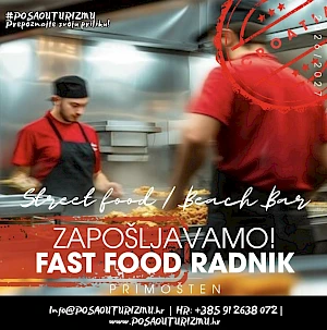 FAST FOOD RADNIK (m/ž) - Street Food, plažni objekt, Primošten